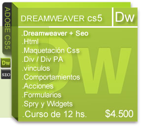 Cursos Diseño Web Dreamweaver
