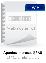 CURSO DE DISEÑO WEB PROFESIONAL :WEBMASTER DESIGN FULL